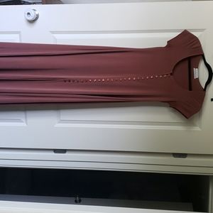 Urban outfitters rose maxi button dress
